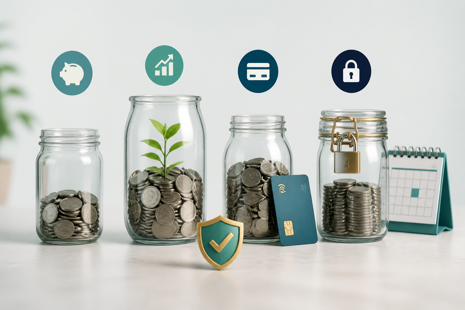 Comparison of traditional savings, high-yield savings, money market and certificate of deposit accounts