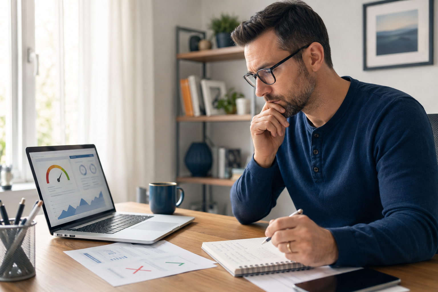 Consumer fact-checking common credit score myths at home